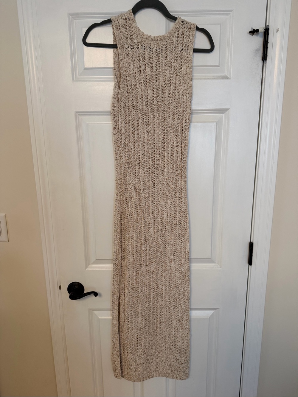 Never worn- Vici Beige Knit Swim Coverup Maxi